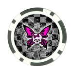 Skull Butterfly Poker Chip Card Guard (10 pack)