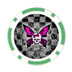 Skull Butterfly Poker Chip Card Guard (10 pack) from ArtsNow.com Back