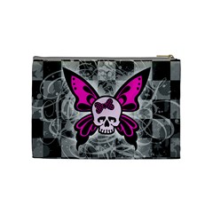 Skull Butterfly Cosmetic Bag (Medium) from ArtsNow.com Back