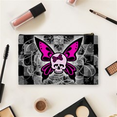 Skull Butterfly Cosmetic Bag (Medium) from ArtsNow.com Back