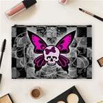 Skull Butterfly Cosmetic Bag (Large)