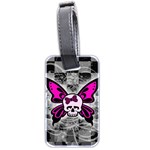 Skull Butterfly Luggage Tag (two sides)