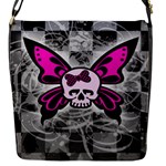 Skull Butterfly Flap closure messenger bag (Small)