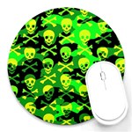 Skull Camouflage Round Mousepad