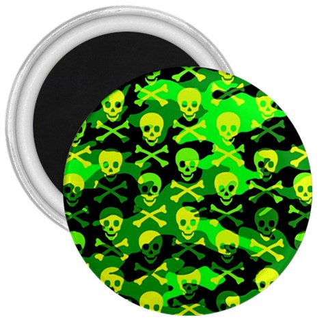 Skull Camouflage 3  Magnet from ArtsNow.com Front