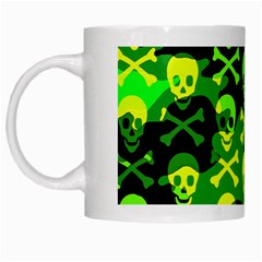 Skull Camouflage White Mug from ArtsNow.com Left