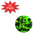 Skull Camouflage 1  Mini Magnet (10 pack) 