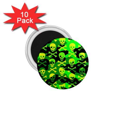 Skull Camouflage 1.75  Magnet (10 pack)  from ArtsNow.com Front