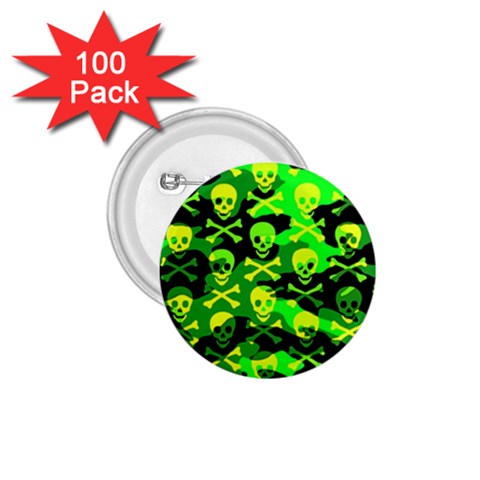 Skull Camouflage 1.75  Button (100 pack)  from ArtsNow.com Front