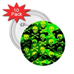 Skull Camouflage 2.25  Button (10 pack)