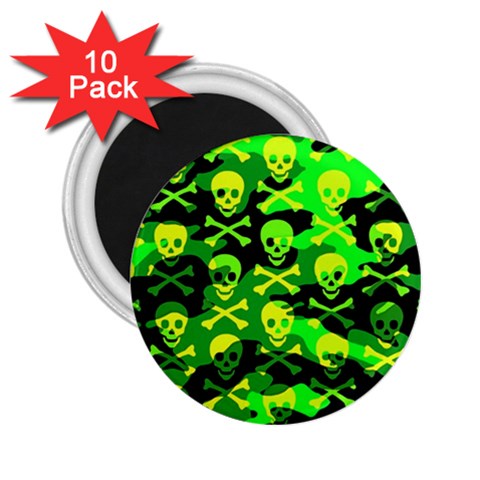 Skull Camouflage 2.25  Magnet (10 pack) from ArtsNow.com Front