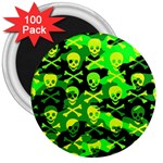 Skull Camouflage 3  Magnet (100 pack)