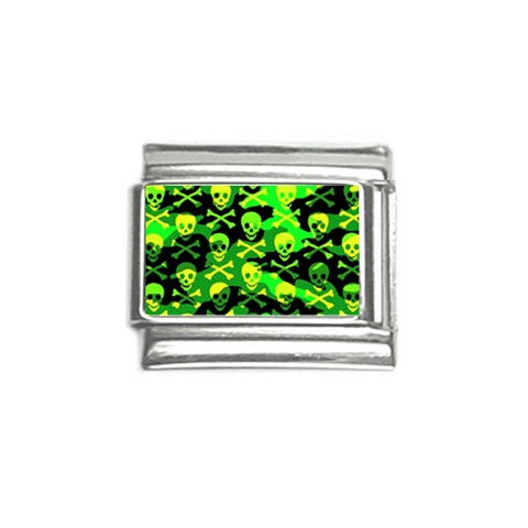 Skull Camouflage Italian Charm (9mm) from ArtsNow.com Front