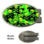 Skull Camouflage Money Clip (Oval)