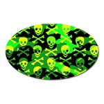 Skull Camouflage Magnet (Oval)