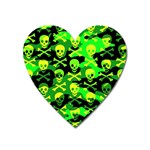 Skull Camouflage Magnet (Heart)