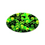 Skull Camouflage Sticker Oval (100 pack)