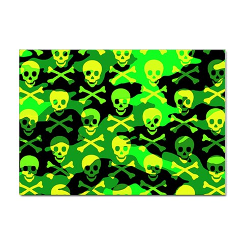Skull Camouflage Sticker A4 (10 pack) from ArtsNow.com Front