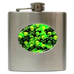 Skull Camouflage Hip Flask (6 oz)