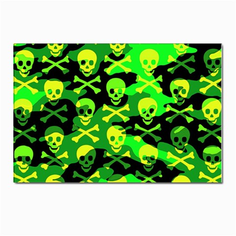 Skull Camouflage Postcard 4 x 6  (Pkg of 10) from ArtsNow.com Front