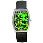 Skull Camouflage Barrel Style Metal Watch