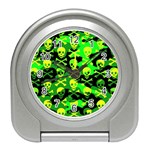 Skull Camouflage Travel Alarm Clock