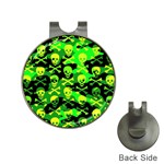 Skull Camouflage Golf Ball Marker Hat Clip