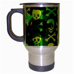 Skull Camouflage Travel Mug (Silver Gray)