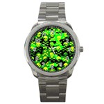 Skull Camouflage Sport Metal Watch