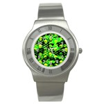 Skull Camouflage Stainless Steel Watch