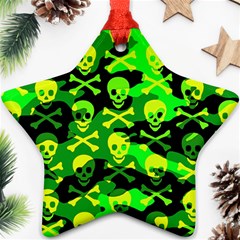 Skull Camouflage Star Ornament (Two Sides) from ArtsNow.com Back