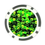 Skull Camouflage Poker Chip Card Guard