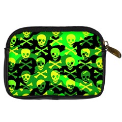 Skull Camouflage Digital Camera Leather Case from ArtsNow.com Back