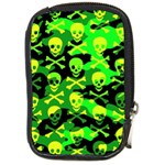 Skull Camouflage Compact Camera Leather Case