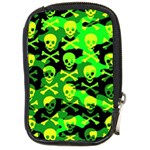 Skull Camouflage Compact Camera Leather Case