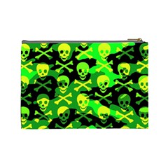 Skull Camouflage Cosmetic Bag (Large) from ArtsNow.com Back