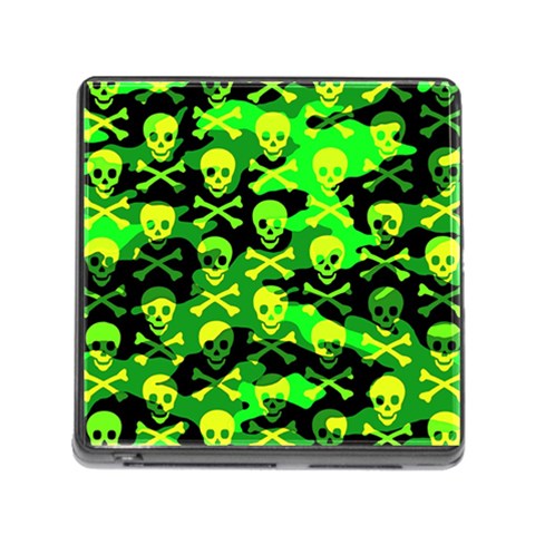 Skull Camouflage Memory Card Reader with Storage (Square) from ArtsNow.com Front