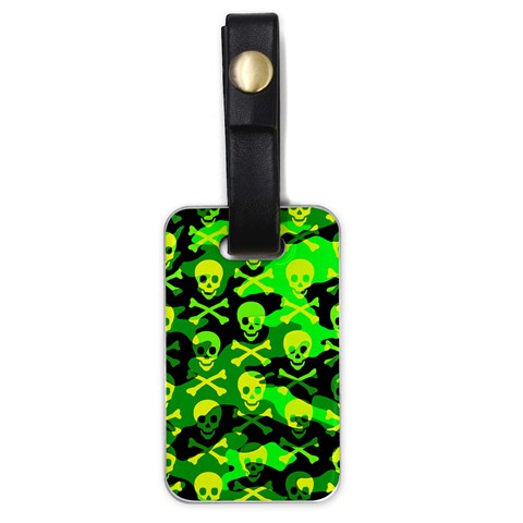 Skull Camouflage Luggage Tag (one side) from ArtsNow.com Front