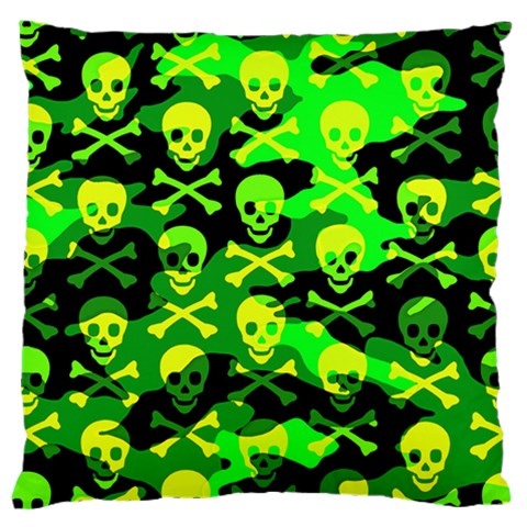 Skull Camouflage Large Cushion Case (One Side) from ArtsNow.com Front