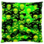 Skull Camouflage Large Cushion Case (One Side)