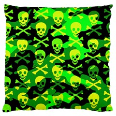 Skull Camouflage Large Cushion Case (Two Sides) from ArtsNow.com Front