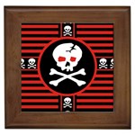 Skull Cross Framed Tile