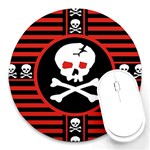 Skull Cross Round Mousepad