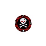Skull Cross 1  Mini Button