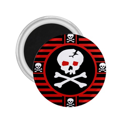 Skull Cross 2.25  Magnet from ArtsNow.com Front