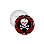 Skull Cross 1.75  Button