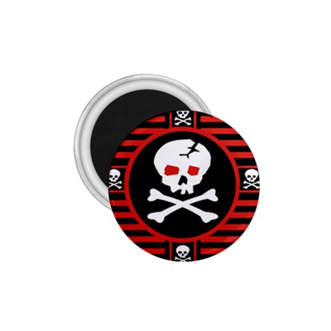Skull Cross 1.75  Magnet from ArtsNow.com Front