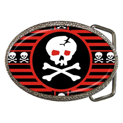 Skull Cross Belt Buckle from ArtsNow.com Front