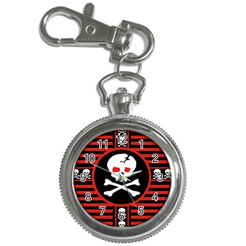 Skull Cross Key Chain Watch from ArtsNow.com Front