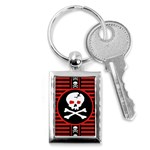 Skull Cross Key Chain (Rectangle)